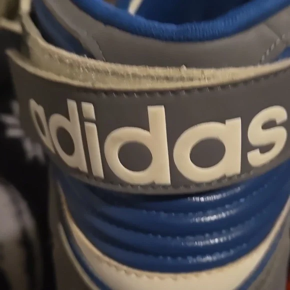 💦💦Men's ADIDAS bad ass sneakers size 13 Gray Blue White- get em! - Picture 6 of 7